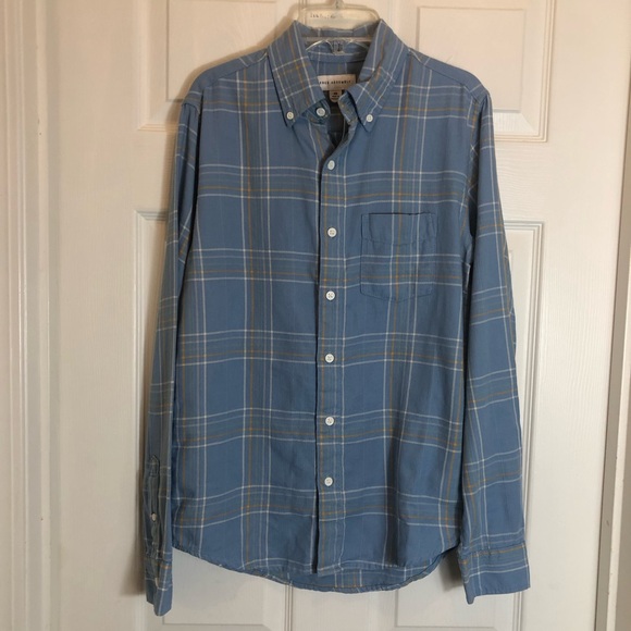 Free Assembly Long Sleeve Button Down Plaid Shirt. Men’s Size XS. NEW WITH TAGS - Picture 1 of 8